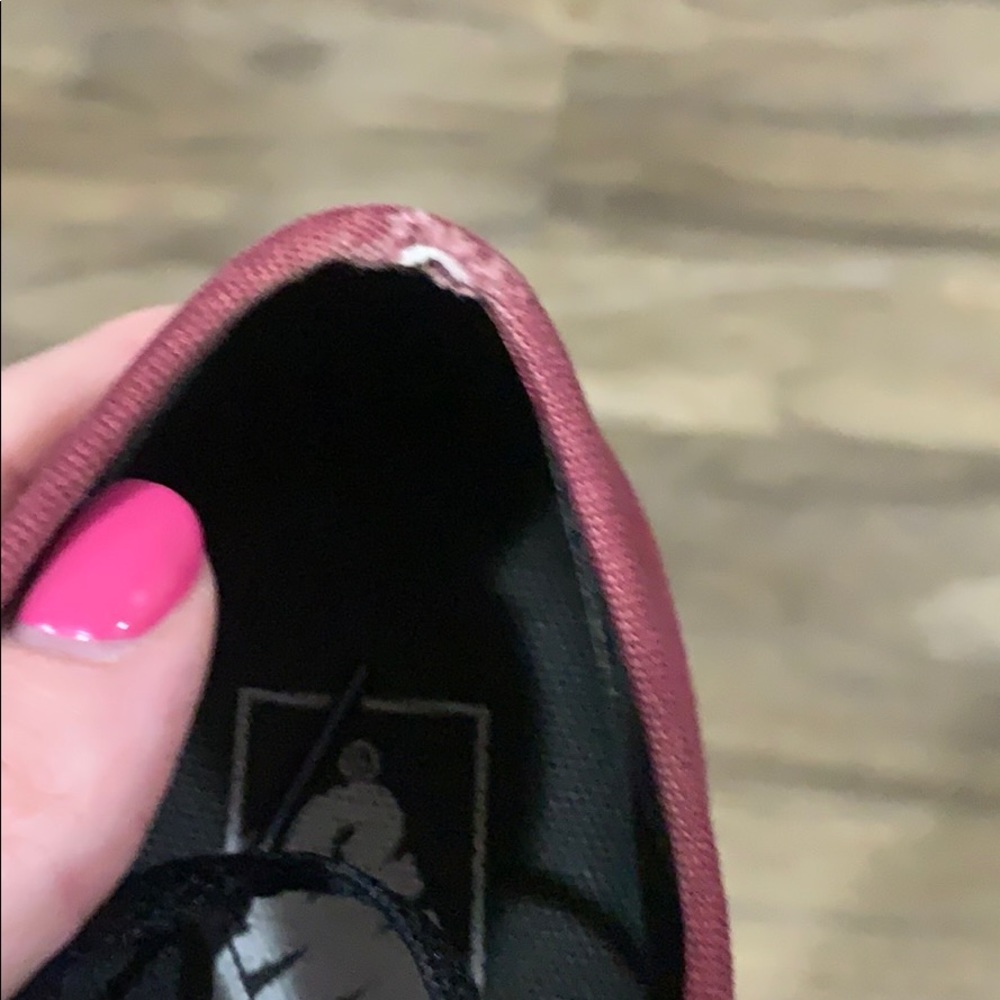 Gently Used Maroon Vans - Picture 5 of 6